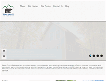 Tablet Screenshot of bearcreekbuilders.com